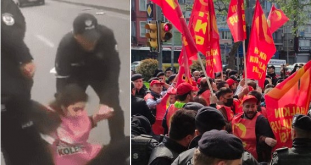 1 Mayıs için Taksim’e yürümek isteyenlerden164 kişi gözaltına alındı