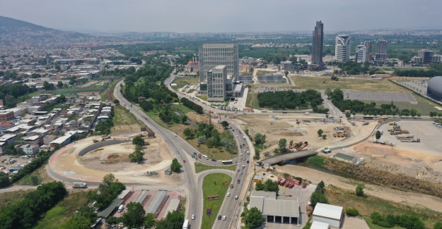 Yeni Adliye Kavşağı'na düzenlemeler başladı