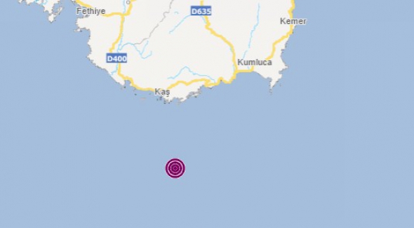 Antalya - Kaş ilçesi açıklarında deprem!