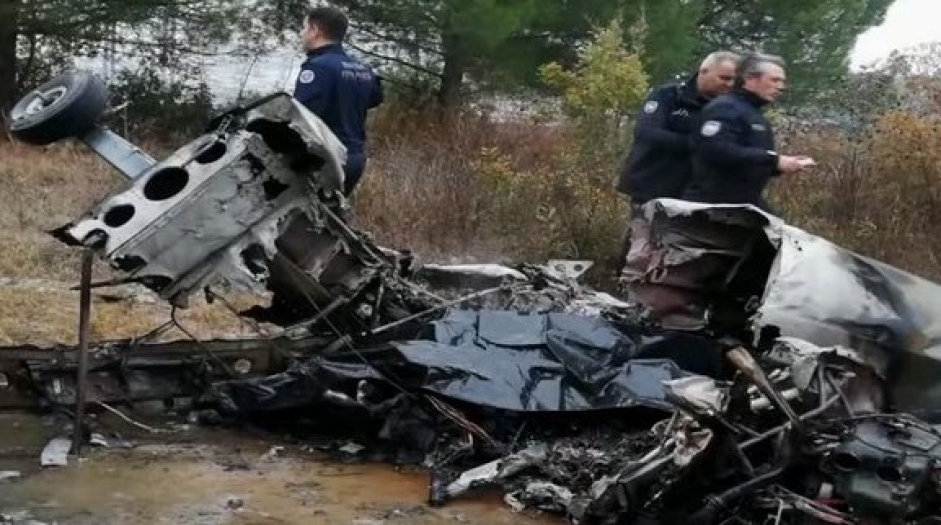 Bursa'da tek motorlu uçak düştü: 2 kişi hayatını kaybetti