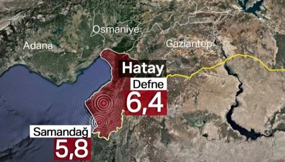 Hatay'da 6,4 ve 5,8 büyüklüğünde peş peşe iki deprem! 3 Can kaybı, 213 yaralı