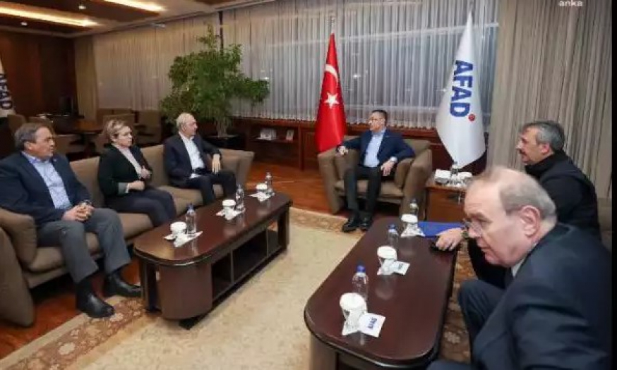 Kılıçdaroğlu Fuat Oktay ile toplantıda