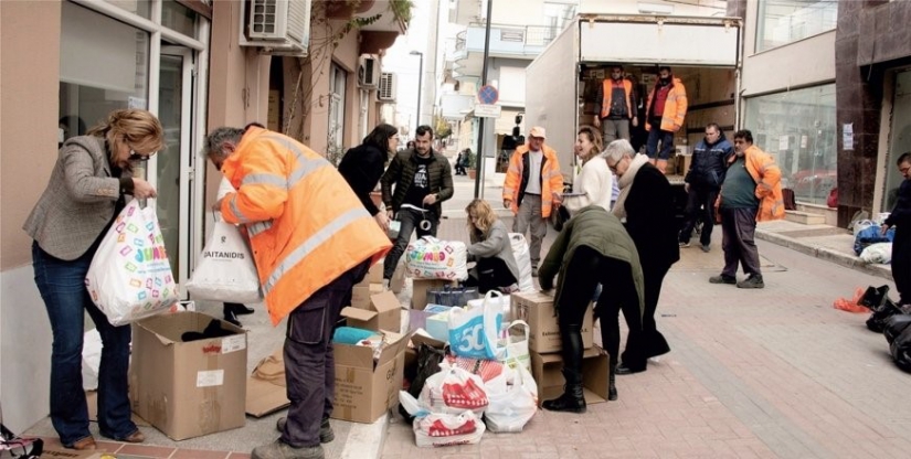 Yunanistan'ın Mudanya ile kardeş şehrinden deprem bölgelerine yardım eli