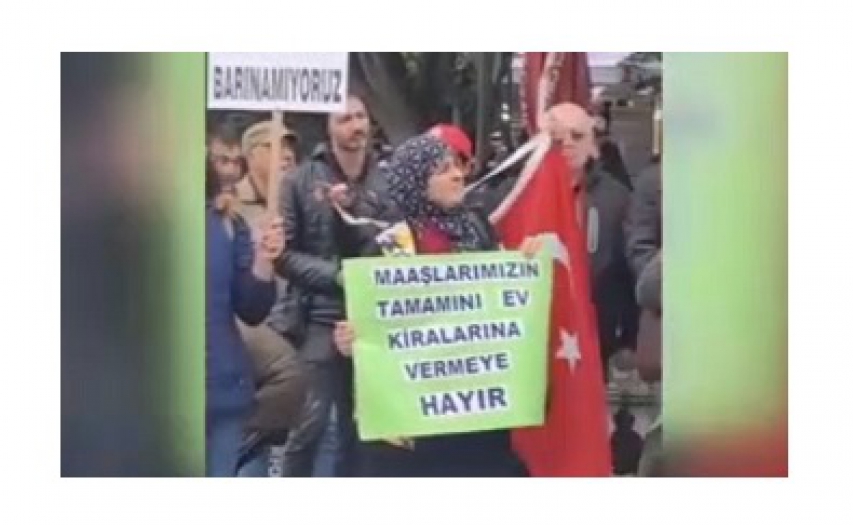 Astronomik kira fiyatları için protesto