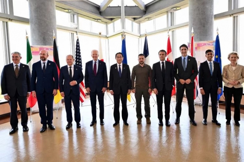 Ukrayna Cumhurbaşkanı Zelenskıy, G-7 liderleriyle görüştü