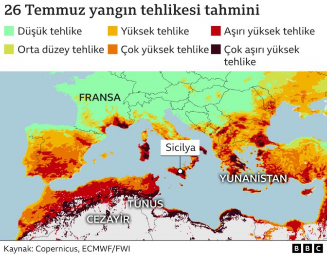 Orman yangınları: Akdeniz ülkelerinde alevler 40'tan fazla kişiyi öldürdü