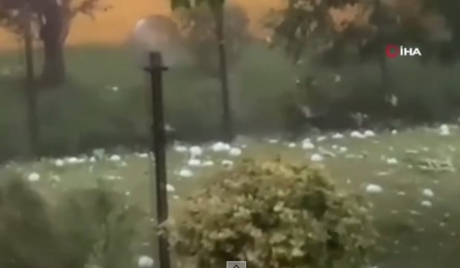 Tenis topu büyüklüğünde dolu yağdı ve 1 ölü 110 yaralı