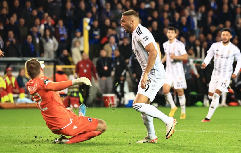 Beşiktaş, Belçika ekibi Club Brugge'a konuk oldu: 1-1