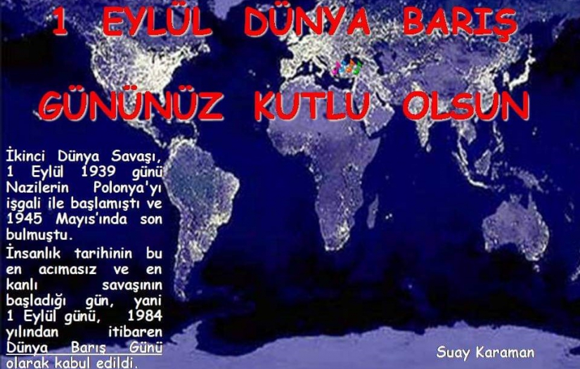 DÜNYA BARIŞ GÜNÜ Kutlu Olsun!