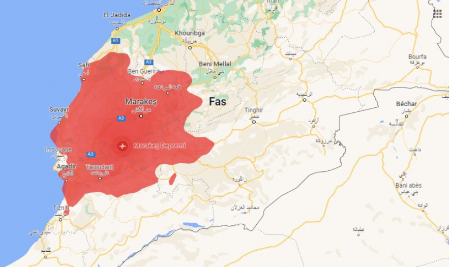 Fas depreminde can kaybı 1.037'ye ulaştı