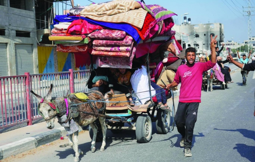 Gazze’nin kuzeyinden güneyine doğru kaçanların korkunç yolculuğu