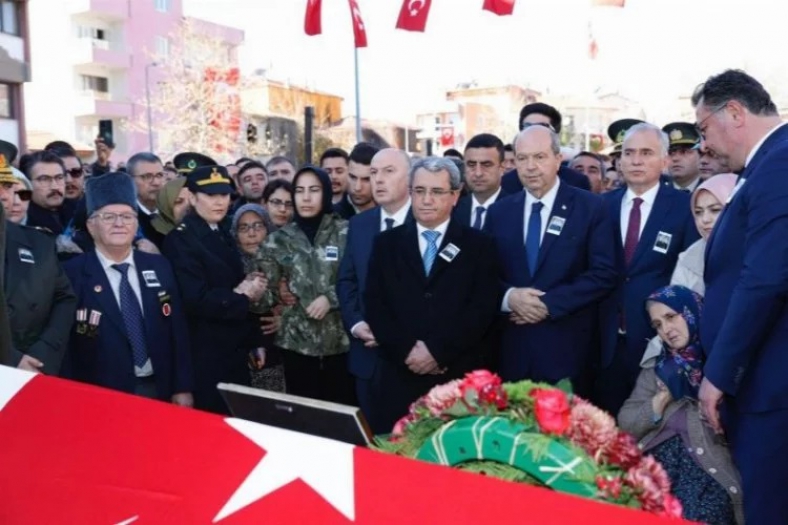 KKTC Cumhurbaşkanı Ersin Tatar, Denizli’de şehit cenaze törenine katıldı