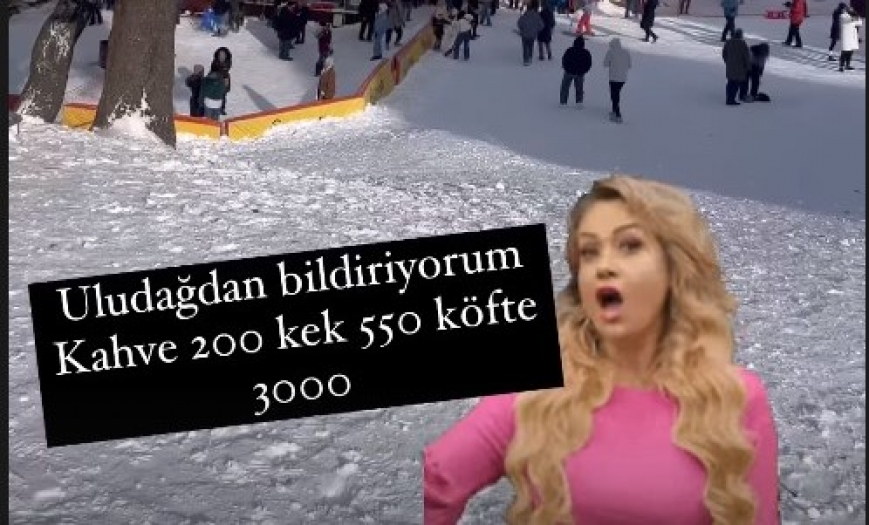 Uludağ’da acıkmanın bedeli pahalıya patlıyor! Bir dilim kekin fiyatı "içinde altın mı var" dedirtti