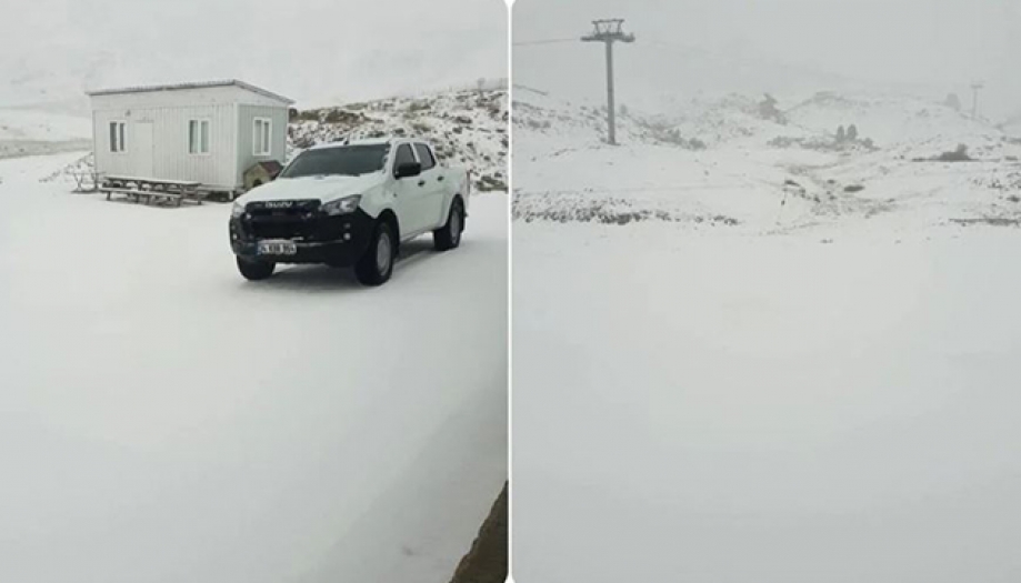 Nisan ayında beyaza büründü: Denizli'de kar yağışı etkili oldu