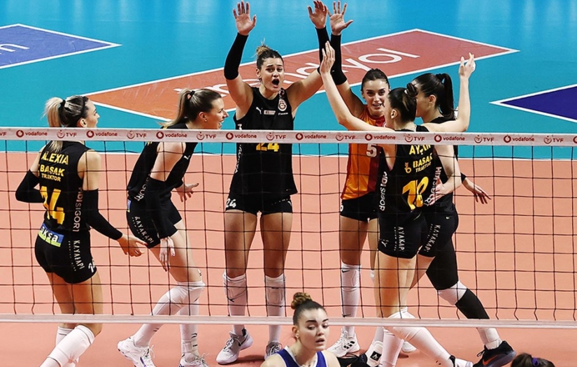 Galatasaray Daikin, Sarıyer Belediyespor karşılaşmasından 3-0 galip çıktı