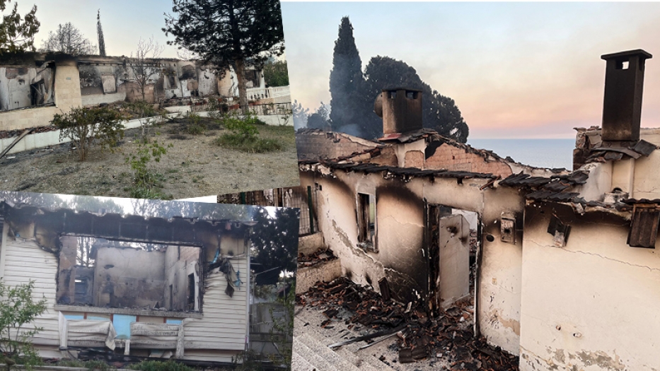 İzmir’de orman yangını sebebiyle tahliye edilen mahallede evler yandı, hasarın boyutu gün ağarınca ortaya çıktı!