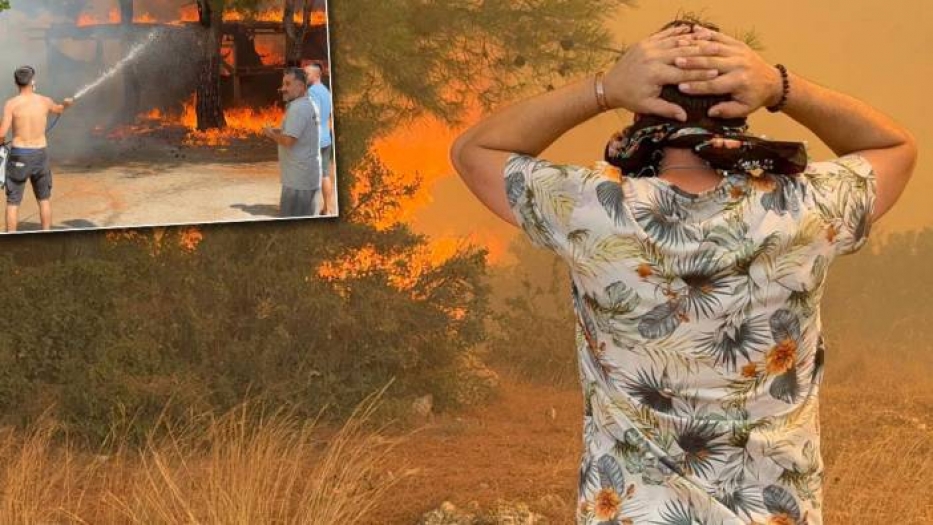 Bu defa Antalya! Halk adeta kabus yaşıyor. Üç ayrı ilçede yangınla mücadele..