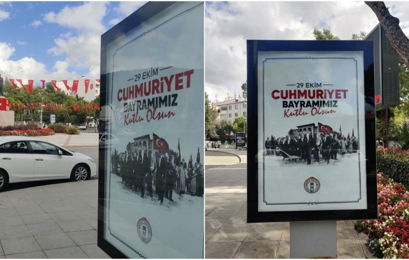 “Cumhuriyet” yazamadılar; tepki çeken afişler toplatıldı