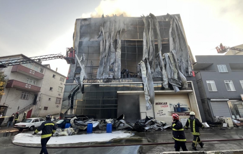 Kocaeli Dilovası'nda 6 kişinin hayatını kaybettiği depo yangınıyla ilgili 7 kişi açığa alındı