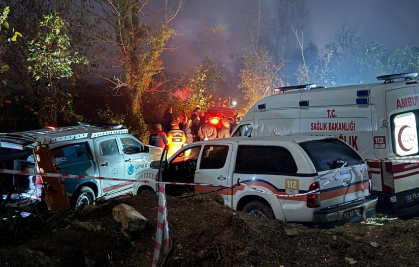 Ordu'da taş ocağı şantiyesinde göçük: Kurtarma çalışmaları sürüyor