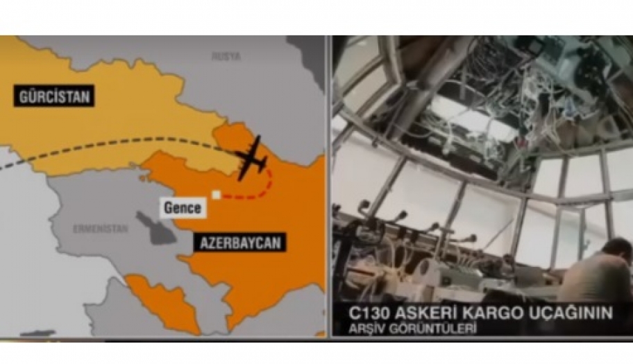 Türkiye'ye ait C130 kargo uçağı Gürcistan'da düştü! MSB: 20 personel vardı
