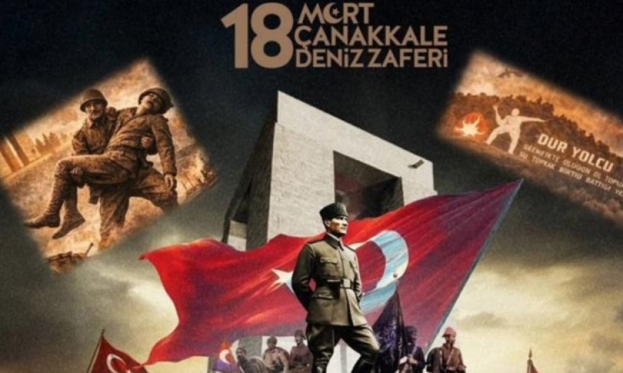 Çanakkale Zaferi'nin 111. yıl dönümünde Şehitlerimizi rahmetle anıyoruz..