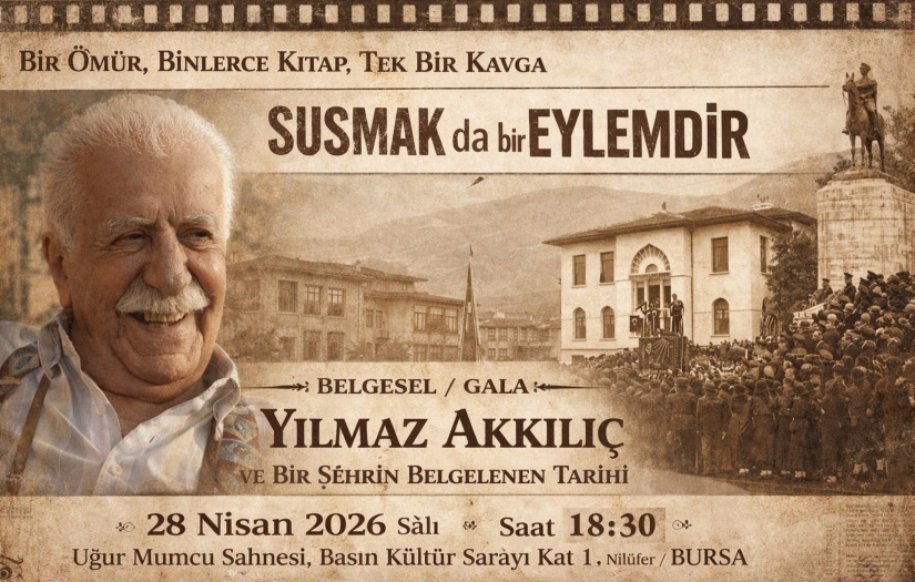 ÇGD Bursa Şubesi'nden vefalı anma programı: Yılmaz Akkılıç Belgeseli ve Ödül Töreni