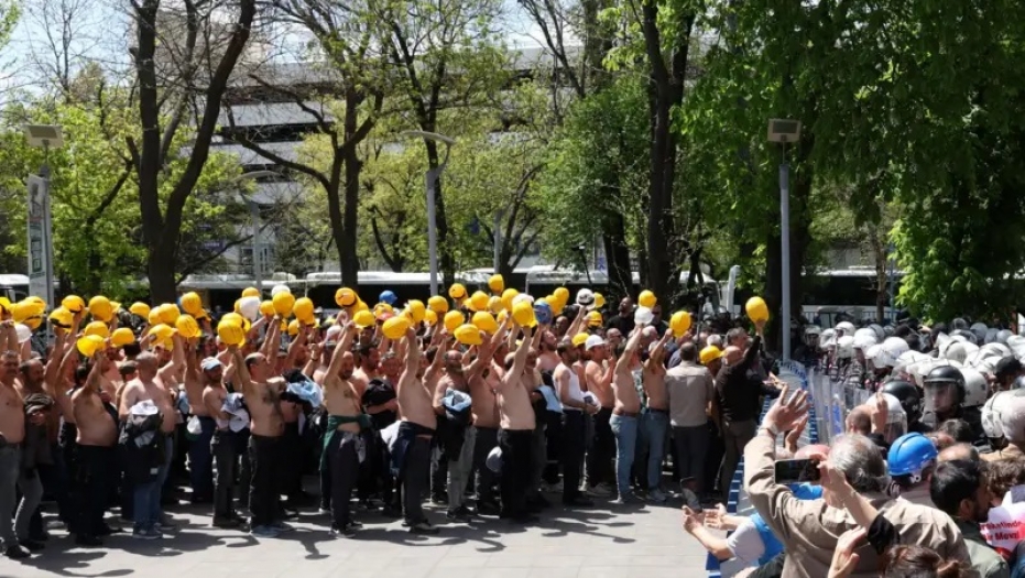 Doruk Madencilik işçilerine polis müdahalesi: İki sendika yöneticisi gözaltına alındı
