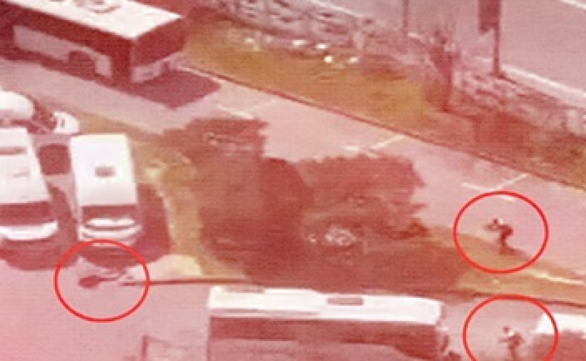 İsrail Başkonsolosluğu önünde silahlı çatışma! 2 polis yaralı..