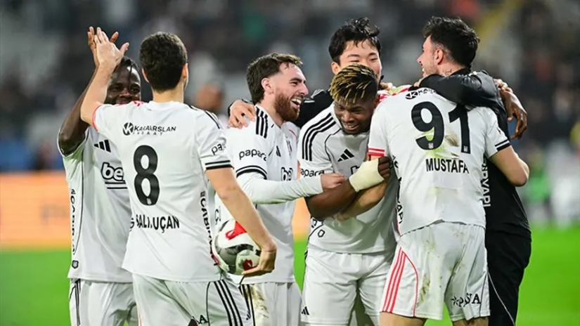 Beşiktaş, Gaziantep'te 3 puanı 2 golle aldı