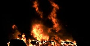 Bursa'da yolcu otobüsleri kundaklandı