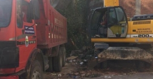 İnegöl'de yol açım çalışmalarına devam