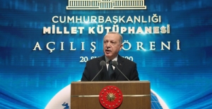 Cumhurbaşkanı Erdoğan, Cumhurbaşkanlığı Millet Kütüphanesi'nin açılışını gerçekleştirdi
