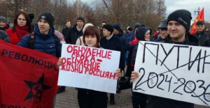 Rusya'da Anayasa değişikliklerine karşı protestolar