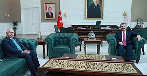 Sağlık Bakanı Koca TFF Başkanı Özdemir ile görüştü