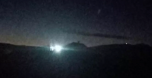 Sosyal medyada Trabzon'a göktaşı düştüğü iddia edildi.