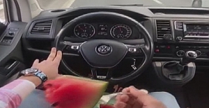 Bu da karpuzlu trafik canavarı