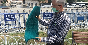 Ayasofya Cami'nin Halıları Döşenmeye Başlandı