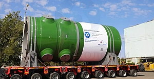 Akkuyu Nükleer Santrali’nin 1 No’lu ünitesine ait reaktör kabı gönderildi