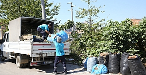 Nilüfer’de budama atıkları kompost gübreye dönüşüyor
