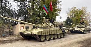 Azerbaycan ordusu 27 yıldır işgal altında bulunan Kelbecer'e girdi