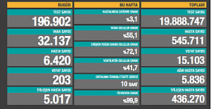 Günlük vefat sayısı ilk kez 200'ün üzerine çıktı!.