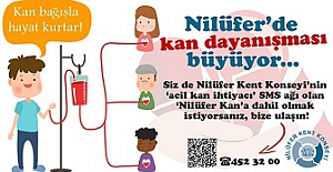 Nilüfer’de kan dayanışması büyüyor