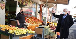 Başkan Erdem’den esnafa moral ziyareti