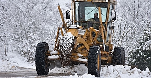 Gemlik’te kar ulaşıma engel değil