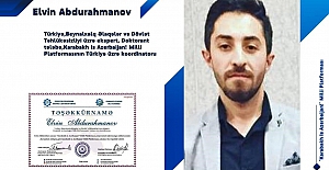 Köşe Yazarımız ELVİN ABDURAHMANLI'ya, Azerbaycan Cumhurbaşkanlığı "Vatana Üstün Hizmet" ödülleri..