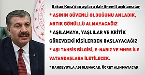 Sağlık Bakanı Koca: "50 milyon doz inaktif aşı için kesin anlaşma yaptık"