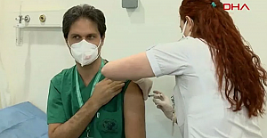 Sağlık çalışanlarına aşı yapılmaya başladı