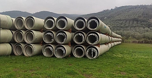 Güney Yaka tarım arazilerine sulama hattı çalışmaları