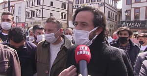 Konya'da kısıtlamaya isyan eden esnaf Valilik önünde eylem yaptı